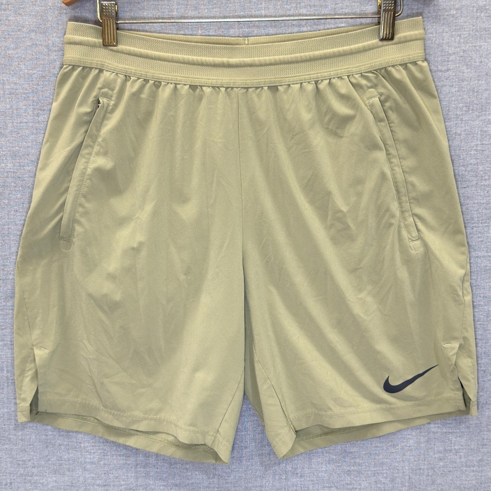 Nike Dri-FIT Training Shorts Gold DM5950-276 Womens Large
